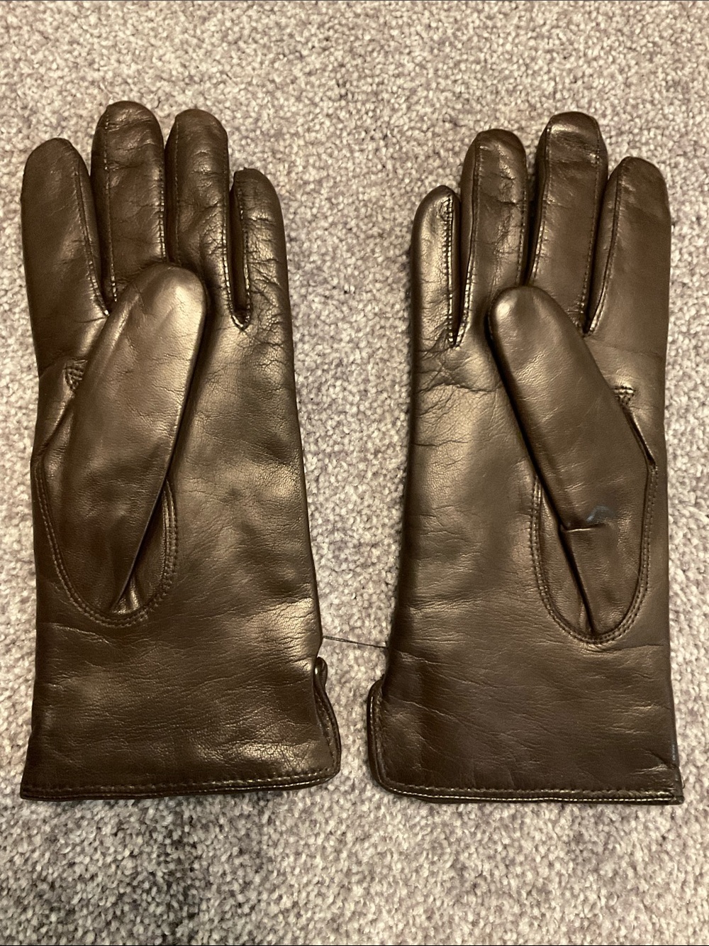 COACH LEATHER-CASHMERE NWOT women’s 7.5 Gloves - Brown